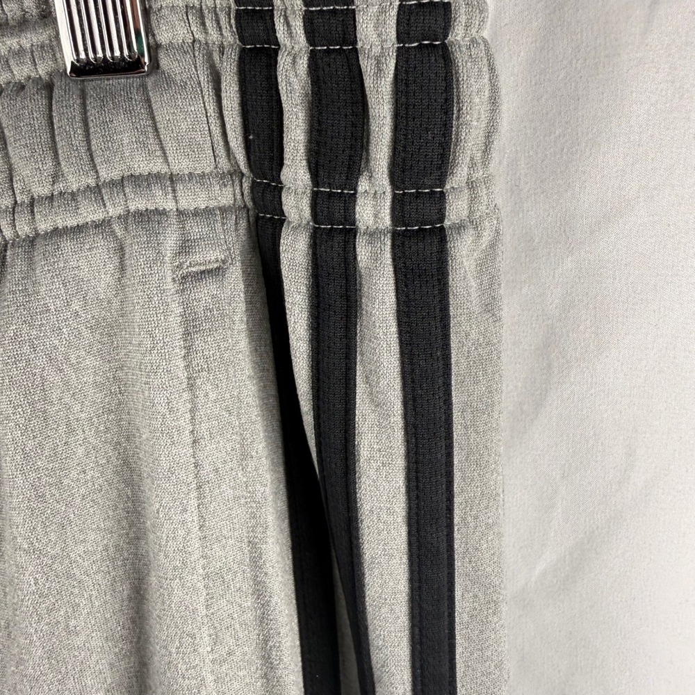 Adidas Gray Three Stripe Adidas Track Pants 2XL Athletic Athleisure Streetwear - Picture 3 of 7